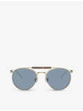 Brunello Cucinelli titanium sunglasses with phantos frame - British product