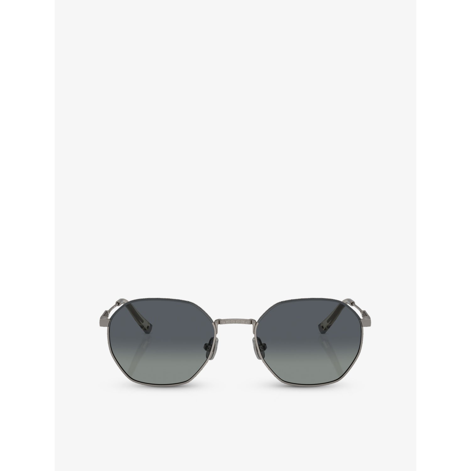 Brunello Cucinelli titanium sunglasses irregular-frame BC2003ST (British brand)