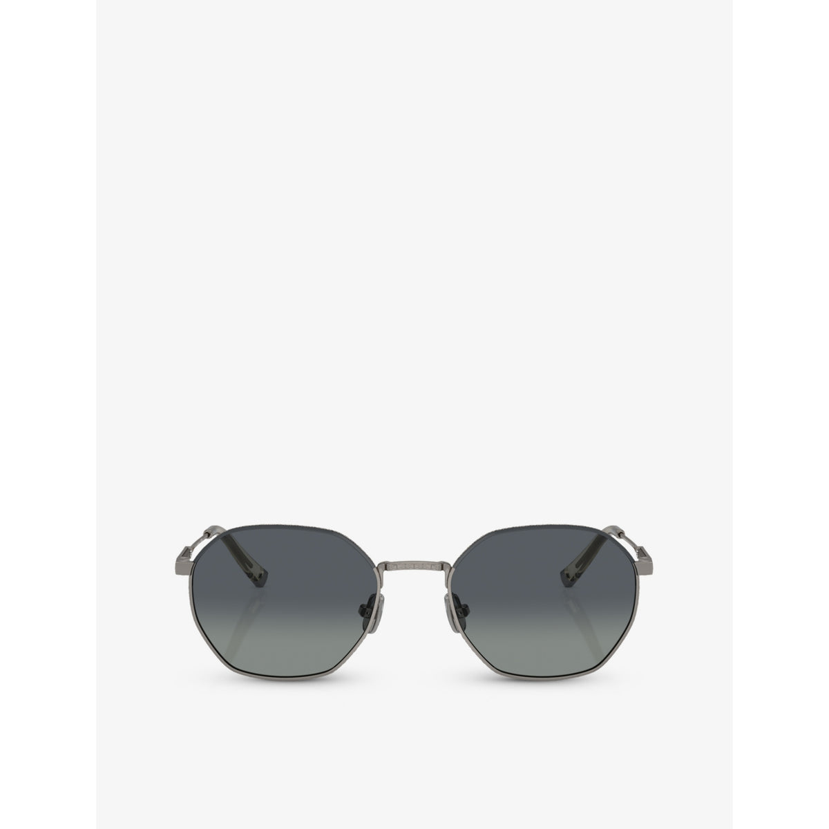 Brunello Cucinelli titanium sunglasses irregular-frame BC2003ST (British brand)