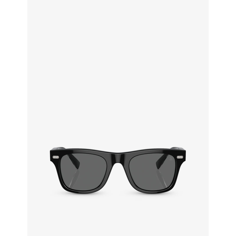 Brunello Cucinelli Mr. Brunello pillow-frame acetate sunglasses (British brand)