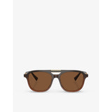 Brunello Cucinelli square frame acetate sunglasses BC4001S, imported from the UK
