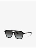 Brunello Cucinelli BC4001S square-frame acetate sunglasses, imported from the UK