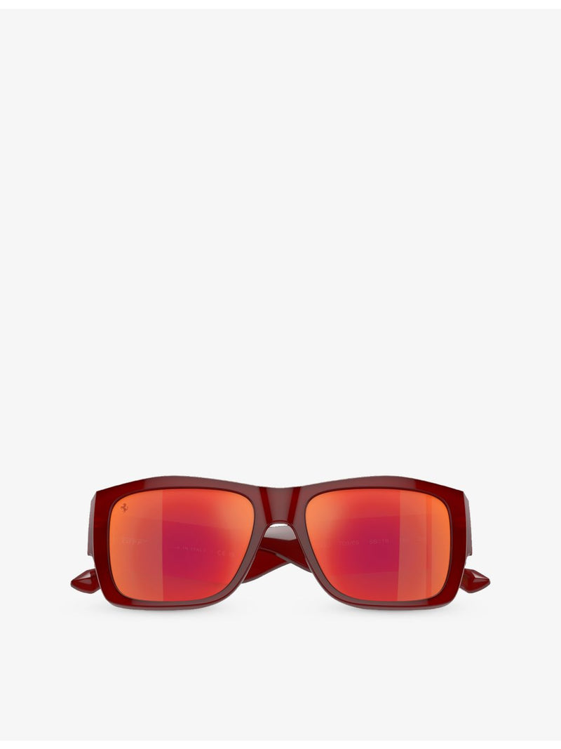 Ferrari FH2003U square-frame acetate sunglasses, British product