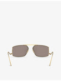 Ferrari FH1008 metal sunglasses with irregular frame, (British brand)