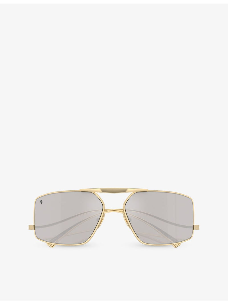 Ferrari FH1008 metal sunglasses with irregular frame, (British brand)