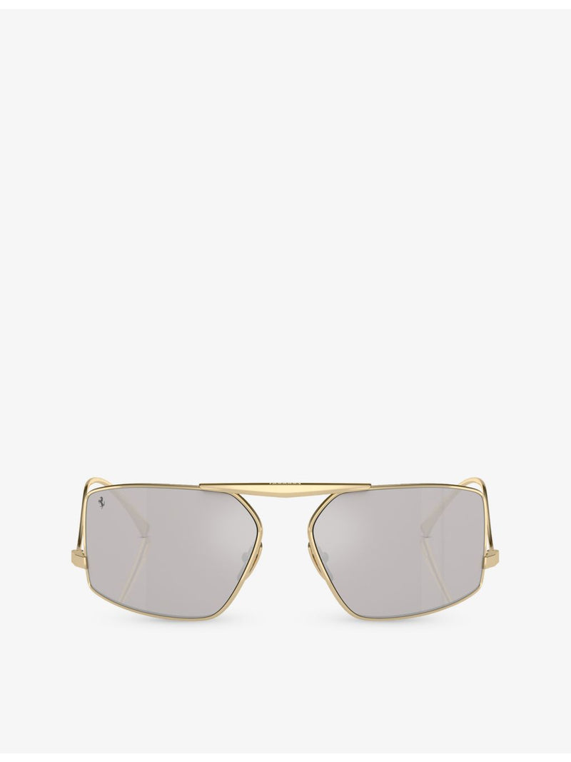 Ferrari FH1008 metal sunglasses with irregular frame, (British brand)