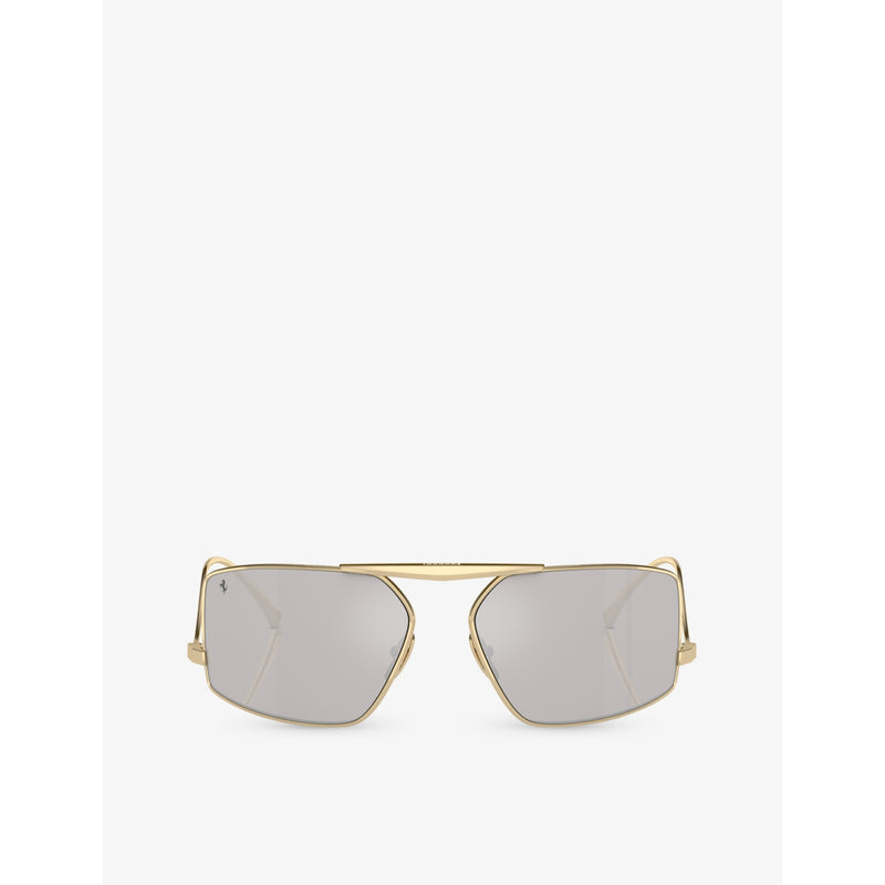 Ferrari FH1008 metal sunglasses with irregular frame, (British brand)