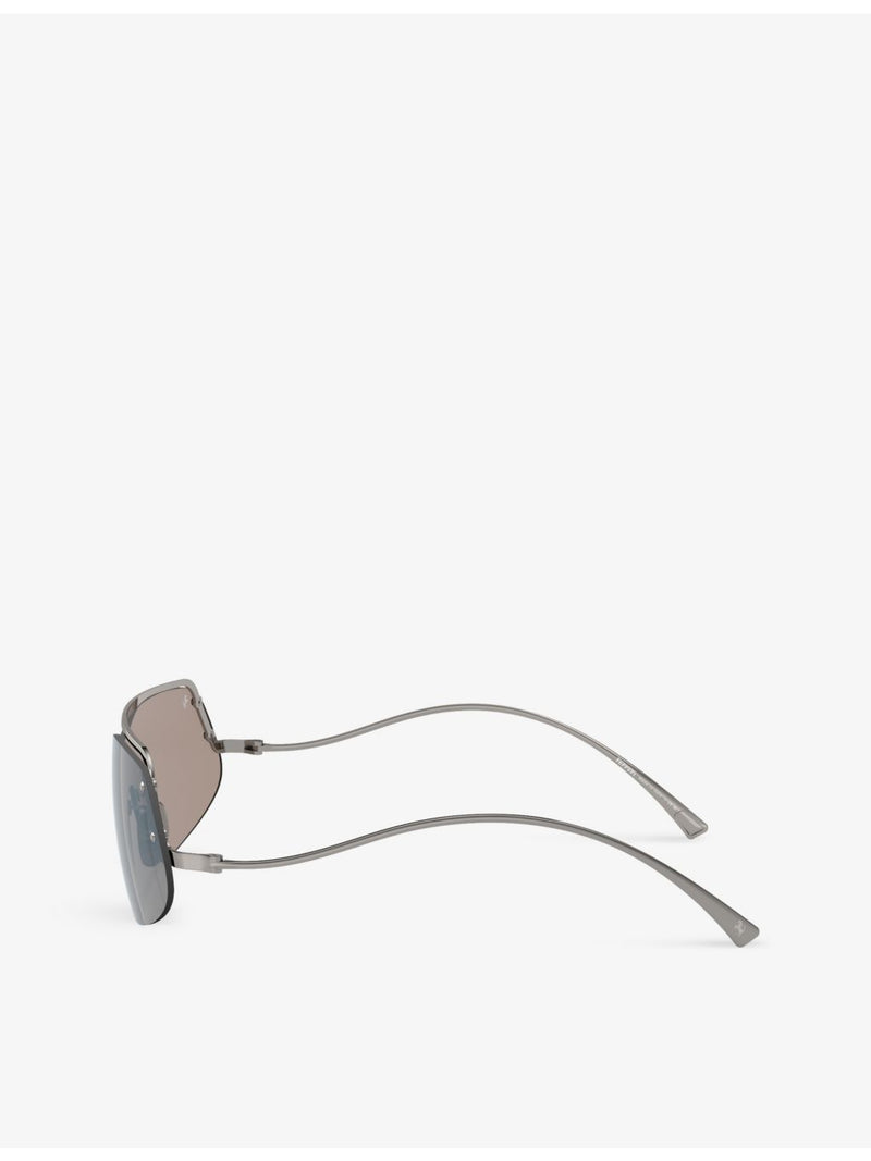 Ferrari FH1007 rectangle-frame metal sunglasses (British brand)