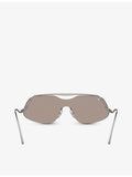 Ferrari FH1007 rectangle-frame metal sunglasses (British brand)