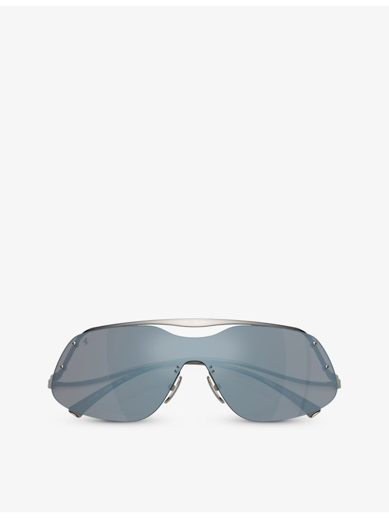 Ferrari FH1007 rectangle-frame metal sunglasses (British brand)