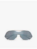 Ferrari FH1007 rectangle-frame metal sunglasses (British brand)