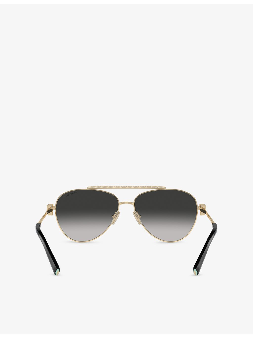 Tiffany & Co. pilot-frame steel sunglasses, imported from the UK