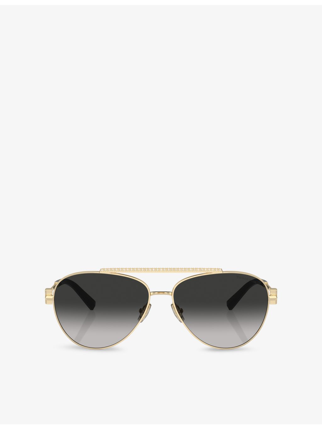 Tiffany & Co. pilot-frame steel sunglasses, imported from the UK