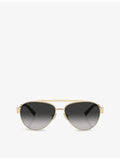 Tiffany & Co. pilot-frame steel sunglasses, imported from the UK