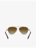 Tiffany & Co. pilot-frame steel sunglasses TF3101B, imported from the UK