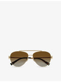 Tiffany & Co. pilot-frame steel sunglasses TF3101B, imported from the UK