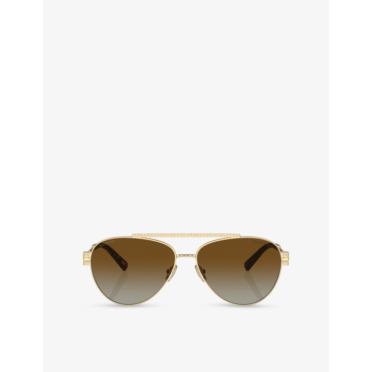 Tiffany & Co. pilot-frame steel sunglasses TF3101B, imported from the UK