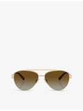 Tiffany & Co. pilot-frame steel sunglasses TF3101B, imported from the UK