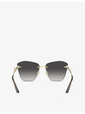 Jimmy Choo butterfly-frame metal sunglasses - British product