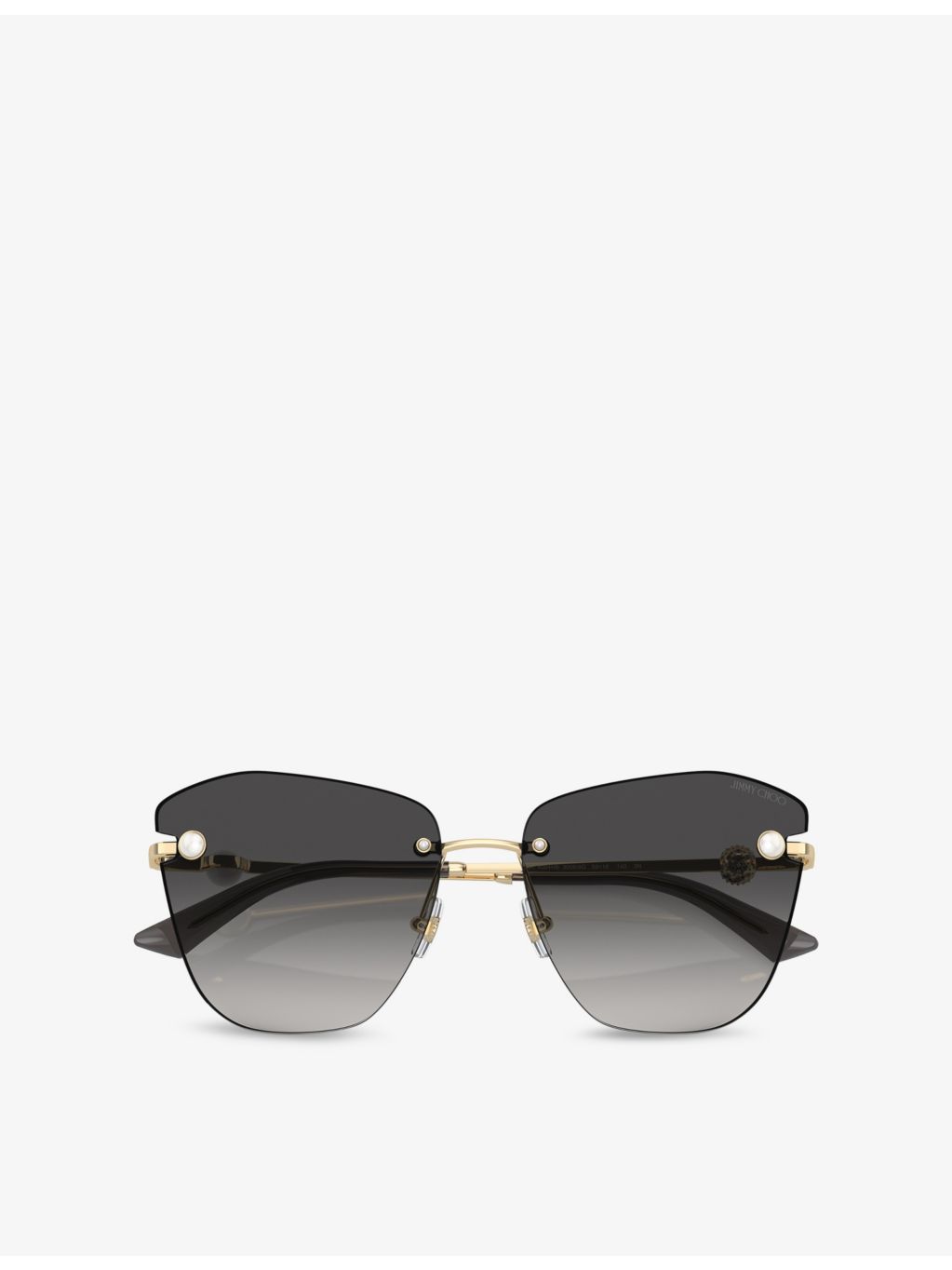 Jimmy Choo butterfly-frame metal sunglasses - British product