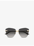 Jimmy Choo butterfly-frame metal sunglasses - British product