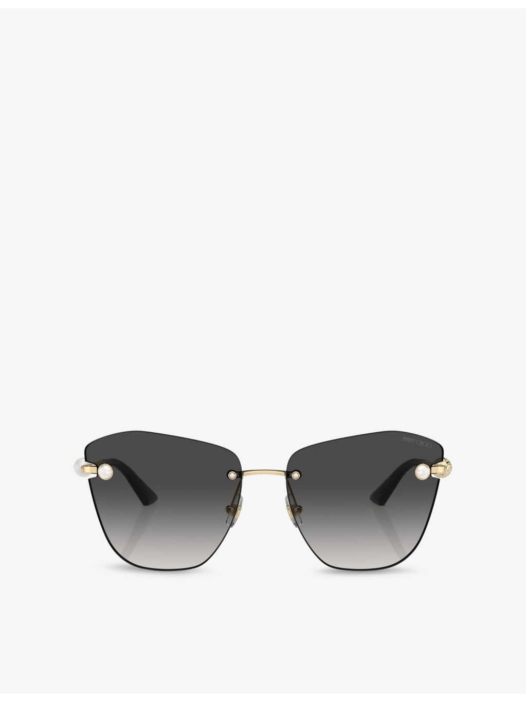 Jimmy Choo butterfly-frame metal sunglasses - British product