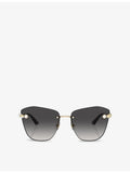 Jimmy Choo butterfly-frame metal sunglasses - British product