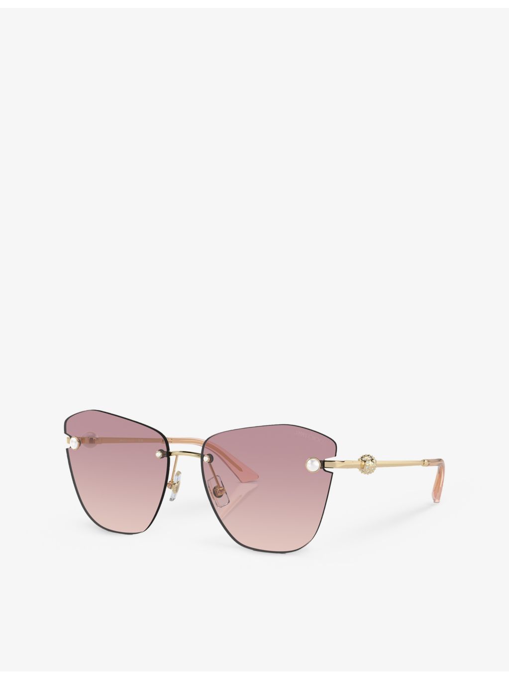 Jimmy Choo square-frame metal sunglasses JC4004HB (British brand)