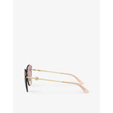 Jimmy Choo square-frame metal sunglasses JC4004HB (British brand)