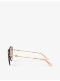 Jimmy Choo square-frame metal sunglasses JC4004HB (British brand)