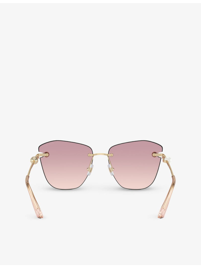 Jimmy Choo square-frame metal sunglasses JC4004HB (British brand)