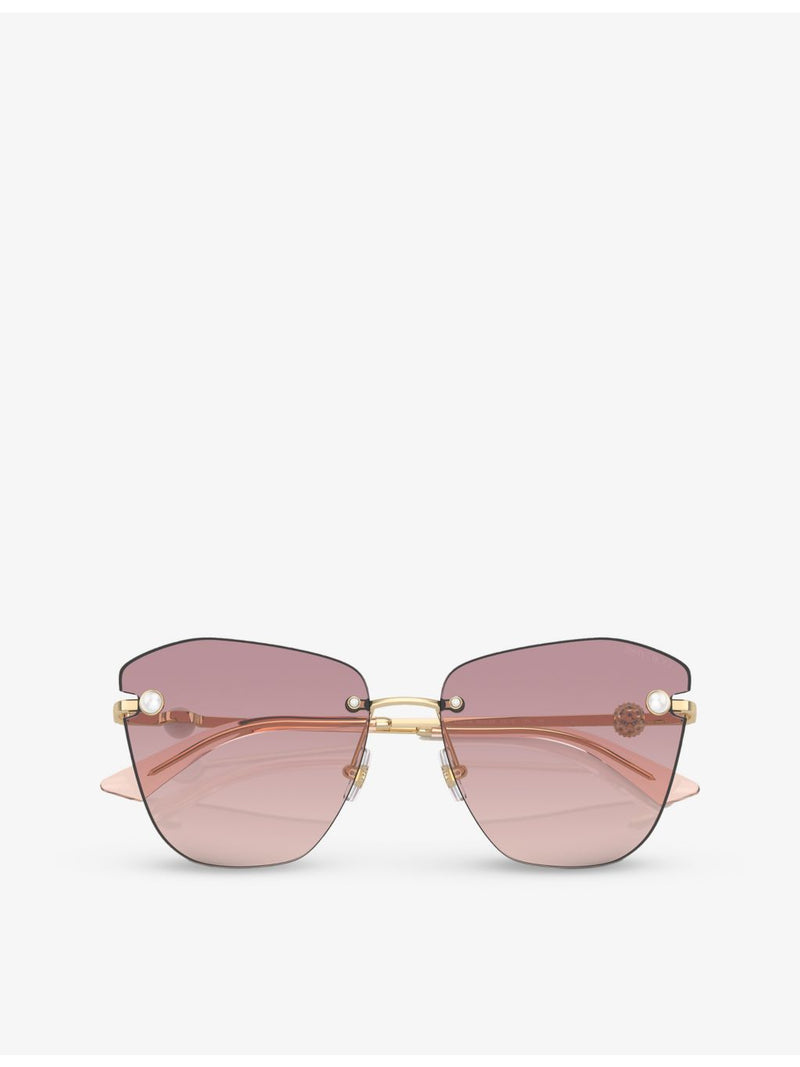 Jimmy Choo square-frame metal sunglasses JC4004HB (British brand)