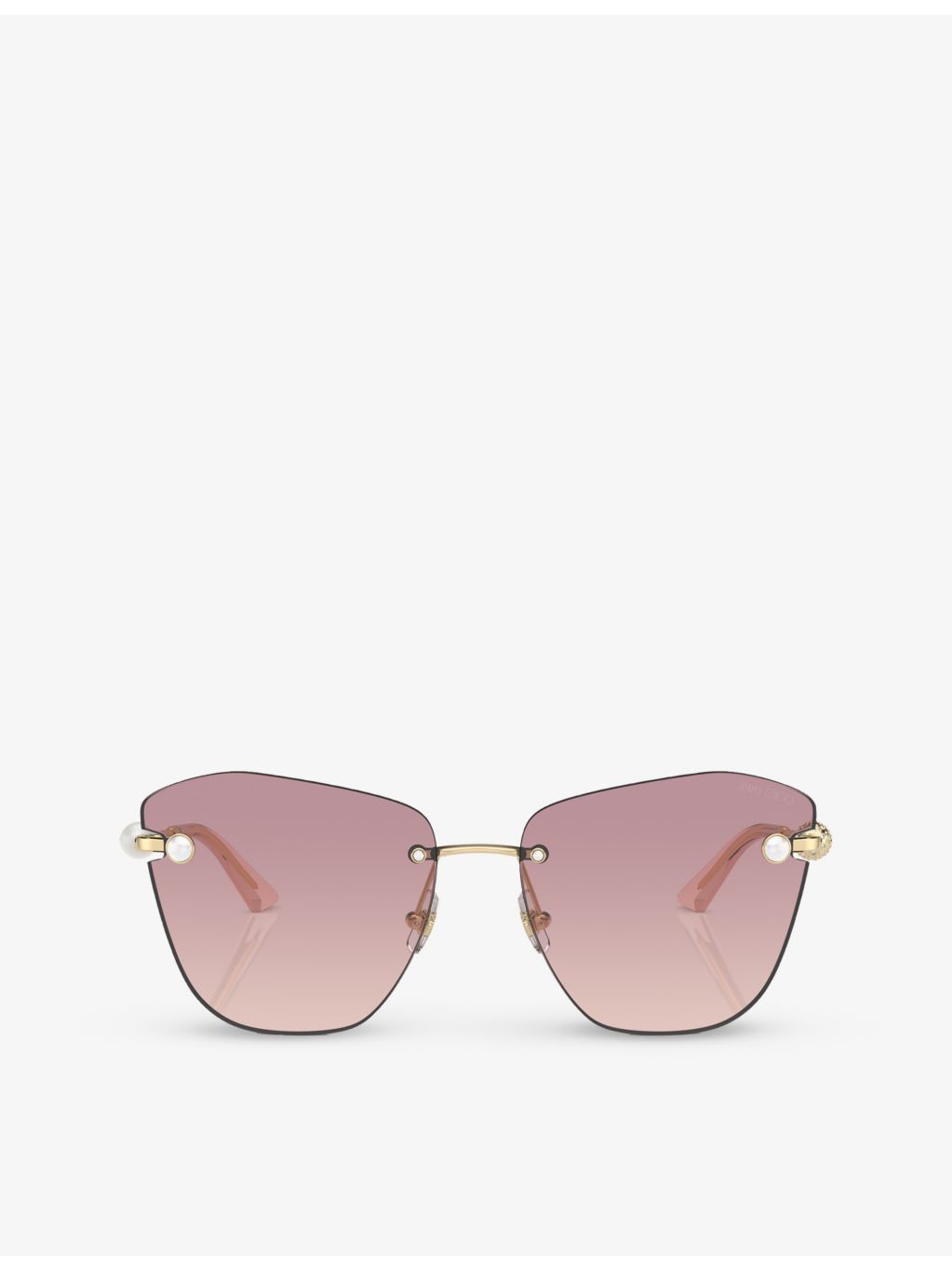 Jimmy Choo square-frame metal sunglasses JC4004HB (British brand)