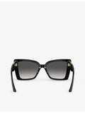 Jimmy Choo JC5001B square acetate sunglasses with stud details, UK version