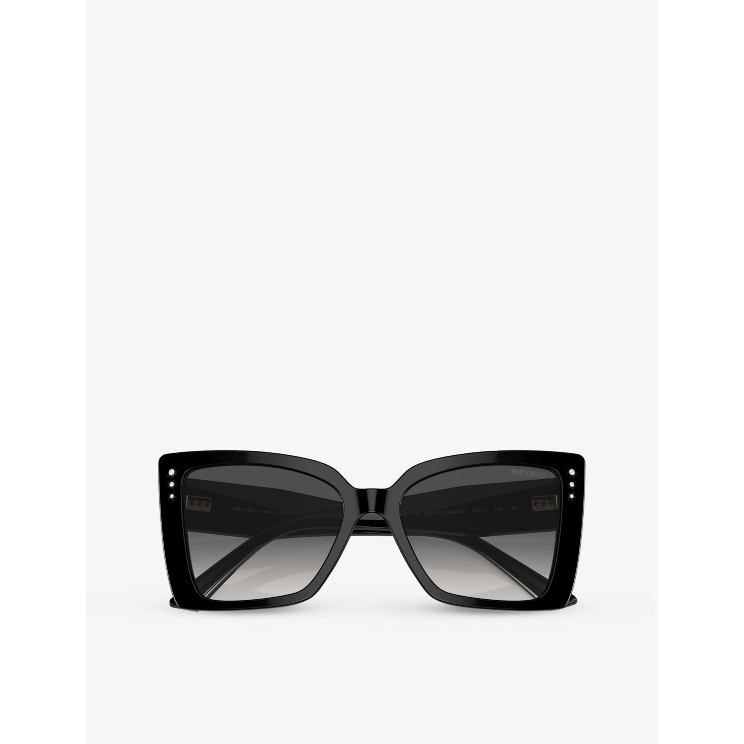 Jimmy Choo JC5001B square acetate sunglasses with stud details, UK version