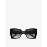 Jimmy Choo JC5001B square acetate sunglasses with stud details, UK version