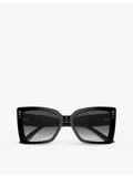 Jimmy Choo JC5001B square acetate sunglasses with stud details, UK version