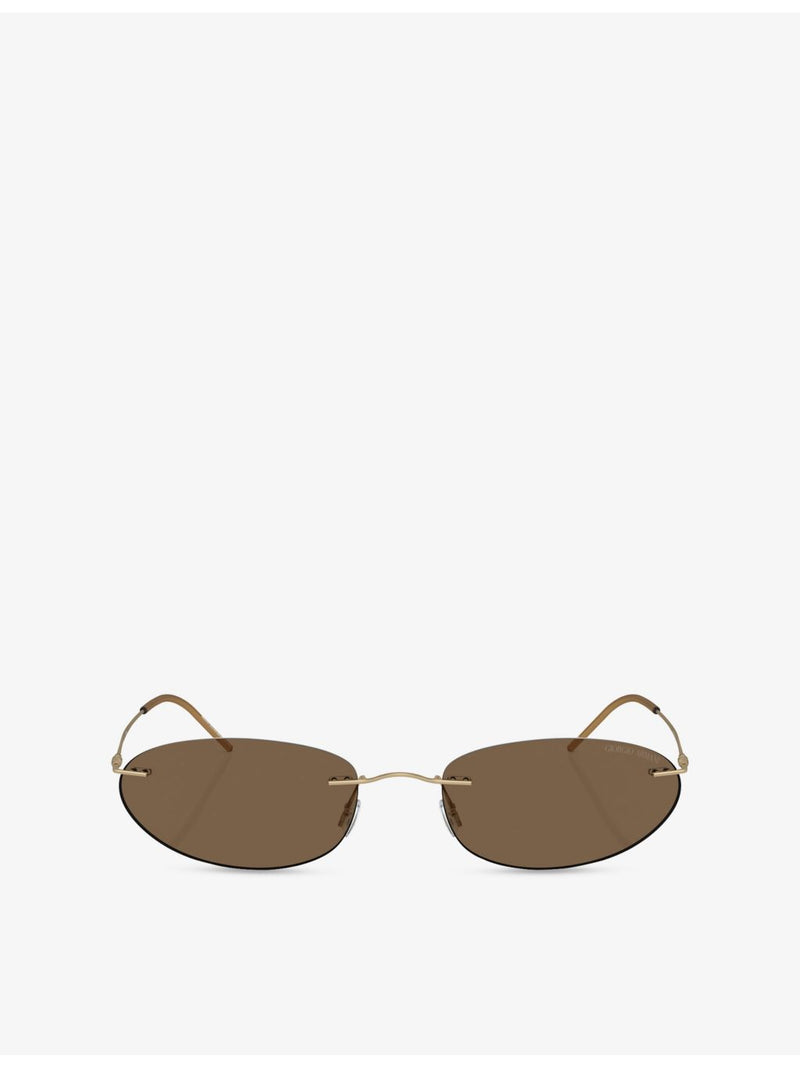 Giorgio Armani AR1508M oval metal sunglasses - British product