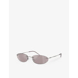 Giorgio Armani oval-frame metal sunglasses AR1508M, UK version