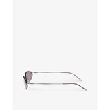 Giorgio Armani oval-frame metal sunglasses AR1508M, UK version