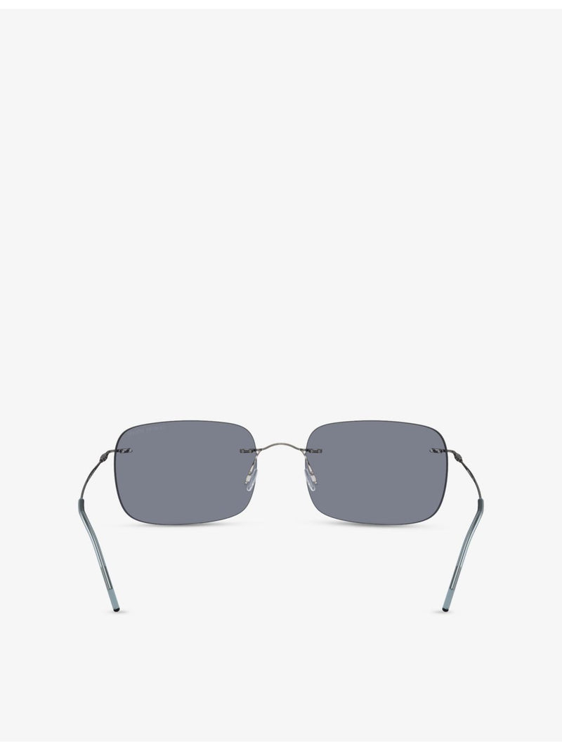 Giorgio Armani AR1512M pillow frame metal sunglasses (British brand)