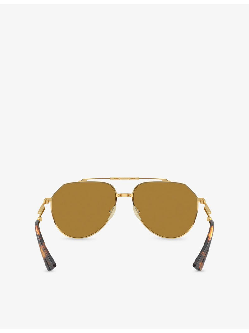 Dolce & Gabbana aviator metal sunglasses DG2302, imported from the UK