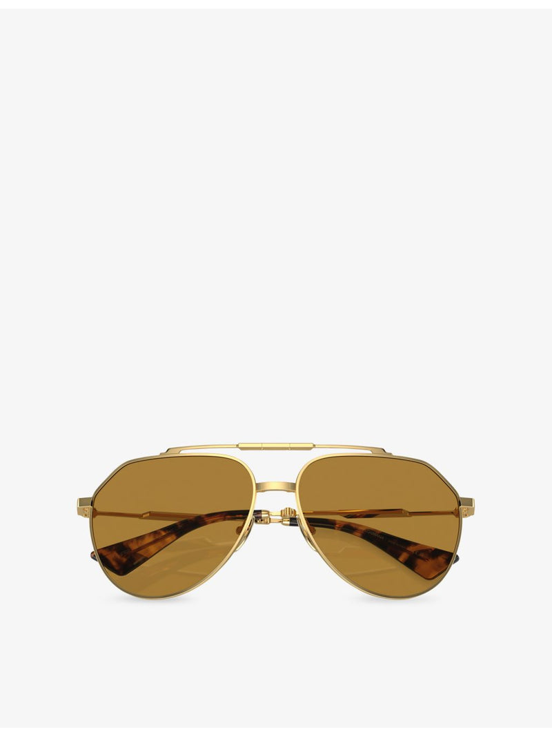 Dolce & Gabbana aviator metal sunglasses DG2302, imported from the UK