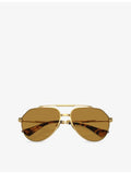 Dolce & Gabbana aviator metal sunglasses DG2302, imported from the UK