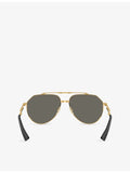 Dolce & Gabbana aviator metal sunglasses DG2302, imported from the UK