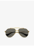 Dolce & Gabbana aviator metal sunglasses DG2302, imported from the UK