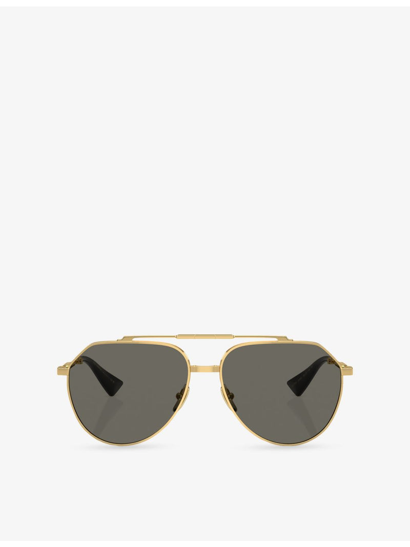 Dolce & Gabbana aviator metal sunglasses DG2302, imported from the UK