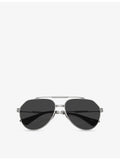 Dolce & Gabbana aviator metal sunglasses DG2302, imported from the UK