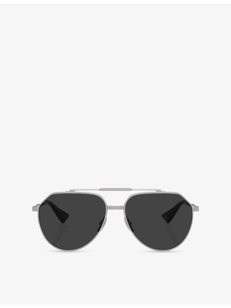 Dolce & Gabbana aviator metal sunglasses DG2302, imported from the UK