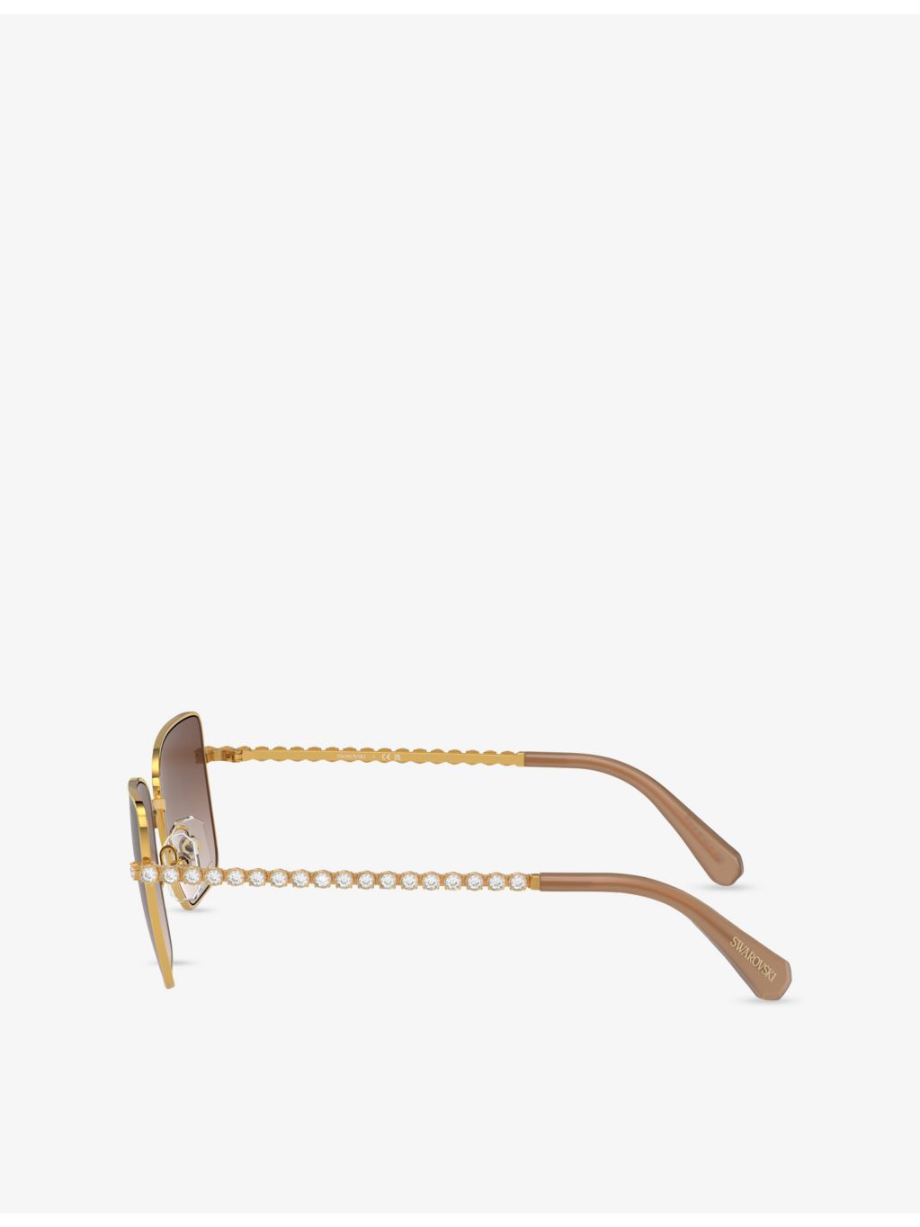Swarovski square-frame metal sunglasses SK7015, UK version